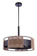 Kensey 6-Light Pendant in Flat Black