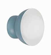 Ventura Dome 1-Light Wall Sconce in Dusty Blue