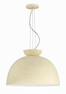 Ventura Dome 1-Light Pendant in Cottage White