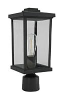 Resilience Lanterns 1-Light Post Mount in Textured Black