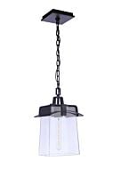 Smithy 1-Light Outdoor Pendant in Aged Bronze Brushed