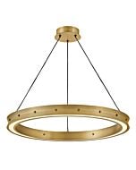 Althea LED Chandelier in Lacquered Brass