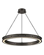 Althea LED Chandelier in Satin Black