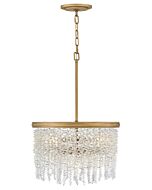 Rubina 4-Light LED Convertible Semi-Flush Mount in Burnished Gold