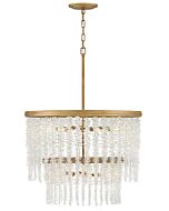 Rubina 10-Light LED Chandelier in Burnished Gold