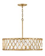 Estie 6-Light LED Chandelier in Piastra Gold