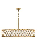 Estie 8-Light LED Chandelier in Piastra Gold