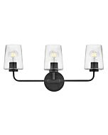 Kline 3-Light LED Bathroom Vanity Light in Black