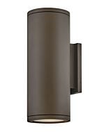 Silo 2-Light LED Wall Mount in Architectural Bronze