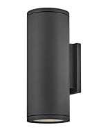 Silo 2-Light LED Wall Mount in Black