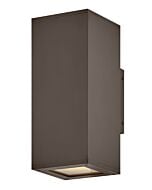 Tetra 2-Light LED Wall Mount in Architectural Bronze