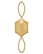 Leona 1-Light LED Wall Sconce in Distressed Brass