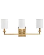 Moore 3-Light LED Wall Sconce in Heritage Brass