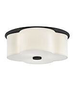 Delaney 3-Light LED Flush Mount in Black