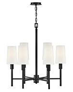 Fenwick 6-Light LED Chandelier in Black