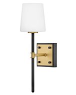 Saunders 1-Light LED Wall Sconce in Black