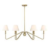 Six Light Linear Pendant by Golden