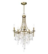 Maxim Lighting Cebu 5 Light 5 Light Chandelier in Capiz / Gold Silver