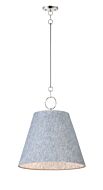 Maxim Acoustic Pendant Light in Satin Nickel