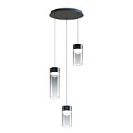 Highball 3-Light LED Pendant in Gunmetal