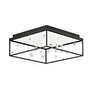 Entanglement 1-Light LED Flush Mount in Black