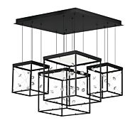 Entanglement 1-Light LED Pendant in Black