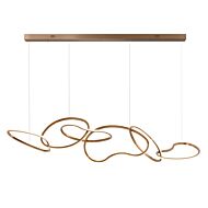 Unity 1-Light LED Linear Pendant in Brushed Champagne