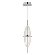 Quasar 1-Light LED Pendant in Polished Chrome