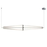 Quasar 3-Light LED Linear Pendant in Polished Chrome