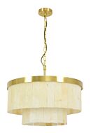 Elora 9-Light Pendant in Brass