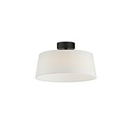 Paramount 1-Light LED Flush Mount in Black