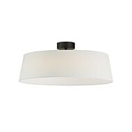 Paramount 1-Light LED Flush Mount in Black