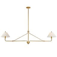 Kismet 2-Light Pendant in Gold Leaf