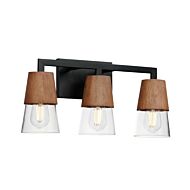 Carpenter 3-Light [ in Walnut with Black