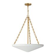 Artemis 6-Light Pendant in Natural Aged Brass