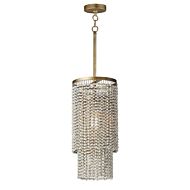 Fontaine 1-Light Pendant in Golden Silver