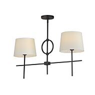 Paoli 2-Light Pendant in Charcoal Bronze