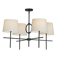 Paoli 4-Light Pendant in Charcoal Bronze