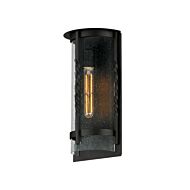 Foundry 1-Light Outdoor Wall Sconce in Black