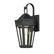 Oxford 1-Light Outdoor Wall Sconce in Black