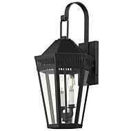 Oxford 2-Light Outdoor Wall Sconce in Black