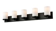 DVI Dieppe 5-Light Bathroom Vanity Light in Ebony