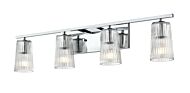 DVI Lasalle 4-Light Bathroom Vanity Light in Chrome