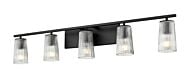 DVI Lasalle 5-Light Bathroom Vanity Light in Ebony