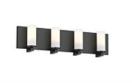 DVI Sambre 4-Light Bathroom Vanity Light in Ebony