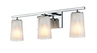 DVI Luca 3-Light Bathroom Vanity Light in Chrome