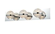 DVI Dryden 3-Light Bathroom Vanity Light in Chrome