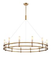 DVI Cardinal 12-Light Chandelier in Brass