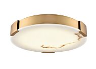 DVI Petra LED Flush Mount in Brass