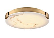 DVI Petra LED Flush Mount in Brass